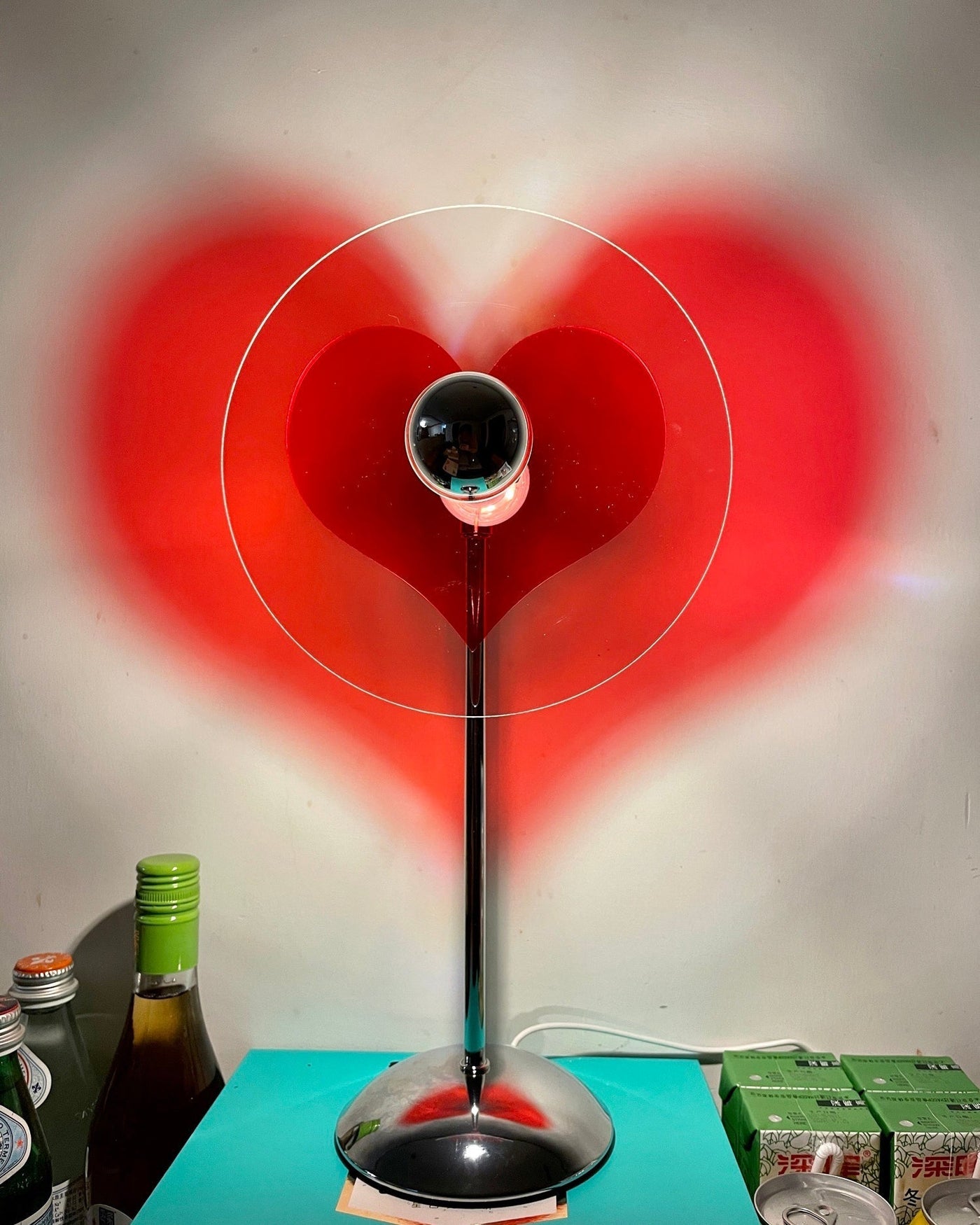 LoveGlow – Elegant Table Lamp with Rechargeable LED