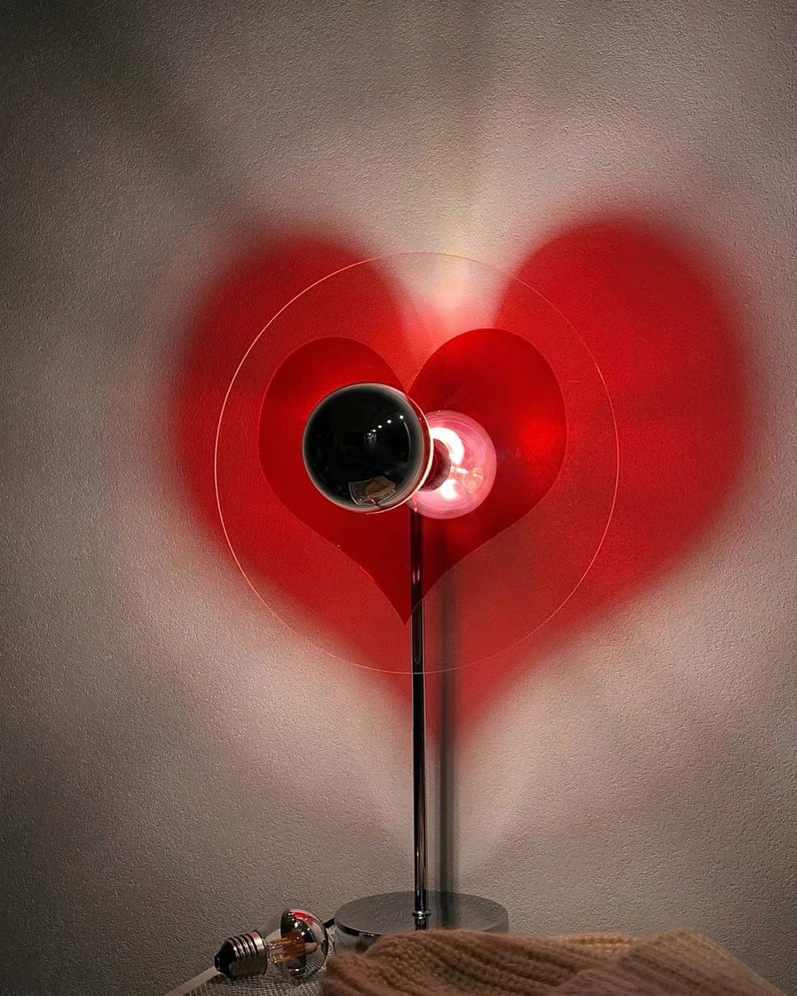 LoveGlow – Elegant Table Lamp with Rechargeable LED