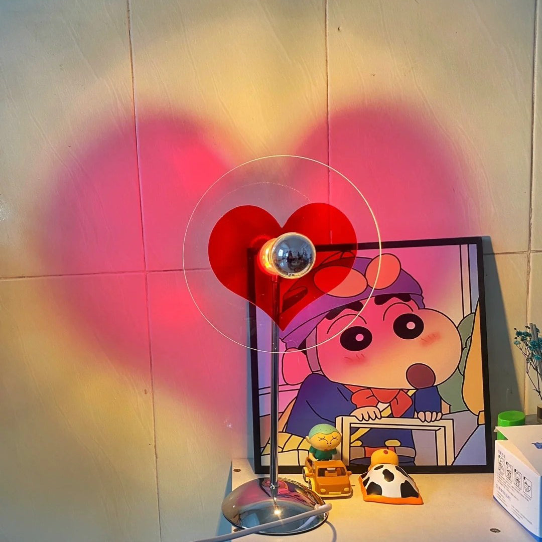 LoveGlow – Elegant Table Lamp with Rechargeable LED