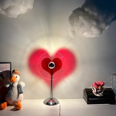 LoveGlow – Elegant Table Lamp with Rechargeable LED