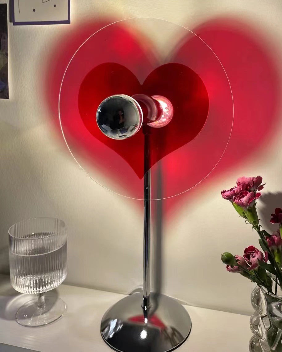 LoveGlow – Elegant Table Lamp with Rechargeable LED