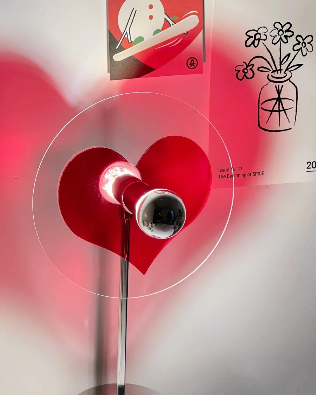 LoveGlow – Elegant Table Lamp with Rechargeable LED