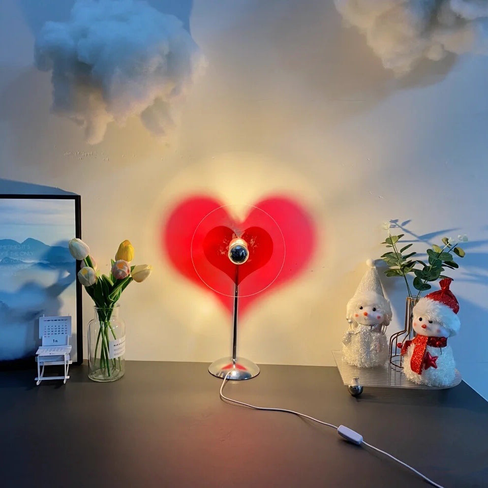 LoveGlow – Elegant Table Lamp with Rechargeable LED