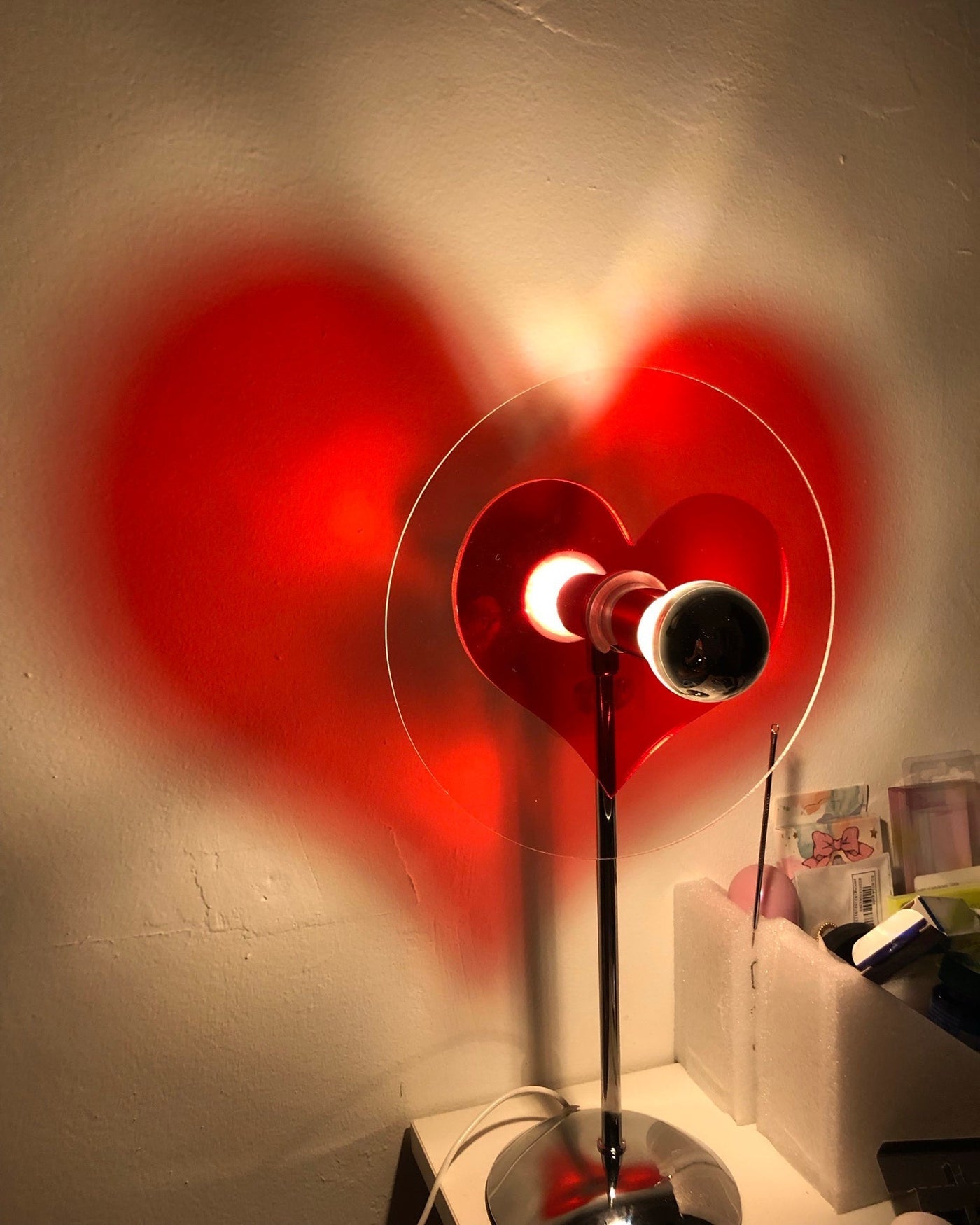 LoveGlow – Elegant Table Lamp with Rechargeable LED