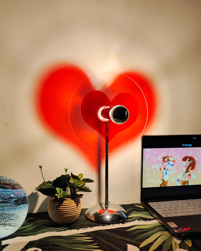 LoveGlow – Elegant Table Lamp with Rechargeable LED