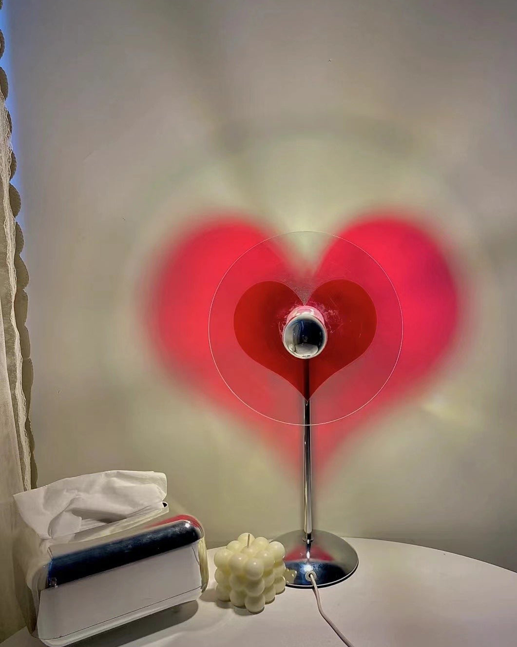 LoveGlow – Elegant Table Lamp with Rechargeable LED