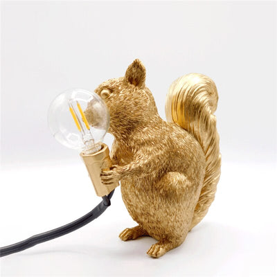ForestGlow - Sophisticated Squirrel Lamp