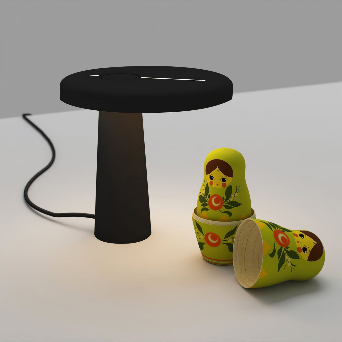 RoundLuxe - LED Table Lamp with Stylish Circular Form and Soft Glow