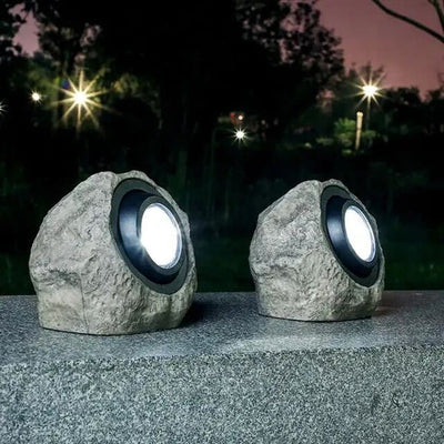 RockyLight - Solar-Powered Outdoor Light with Stone Design for Landscape Lighting