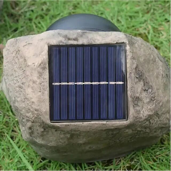 RockyLight - Solar-Powered Outdoor Light with Stone Design for Landscape Lighting