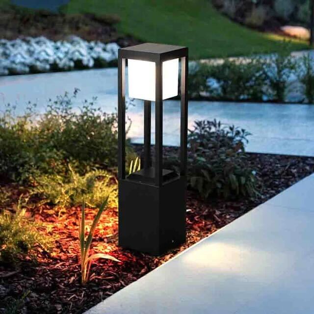Nimbus Cube - 60cm Solar Garden Light with Warm White LED for Outdoor Use