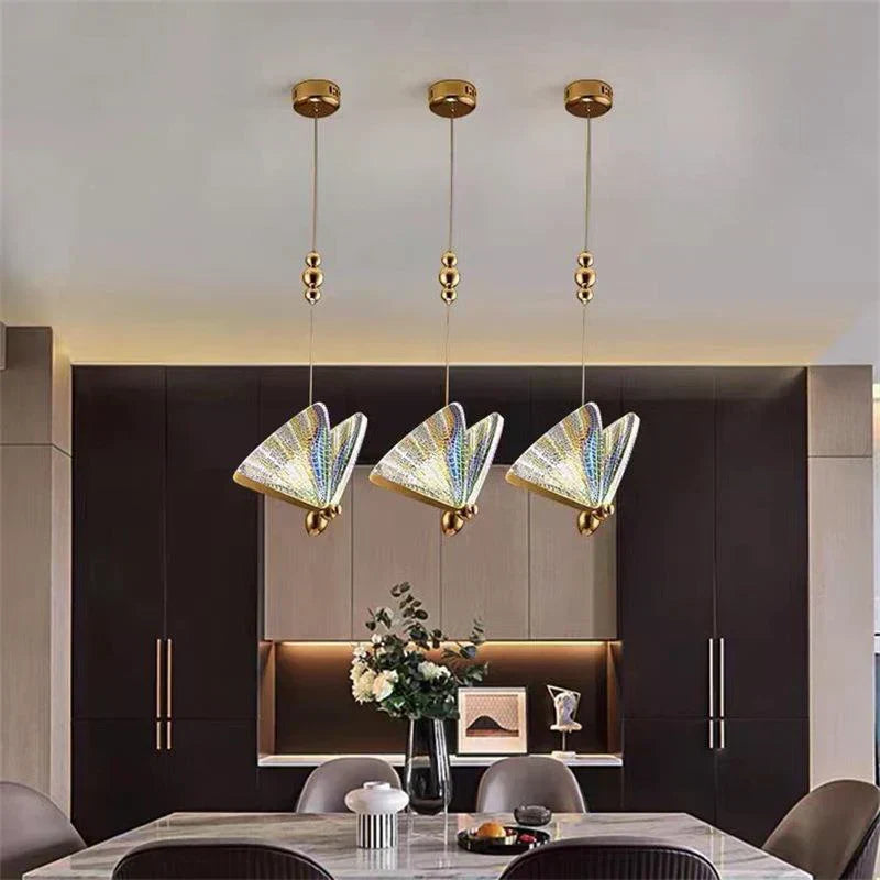 FlightGlow – Elegant Butterfly Pendant Light