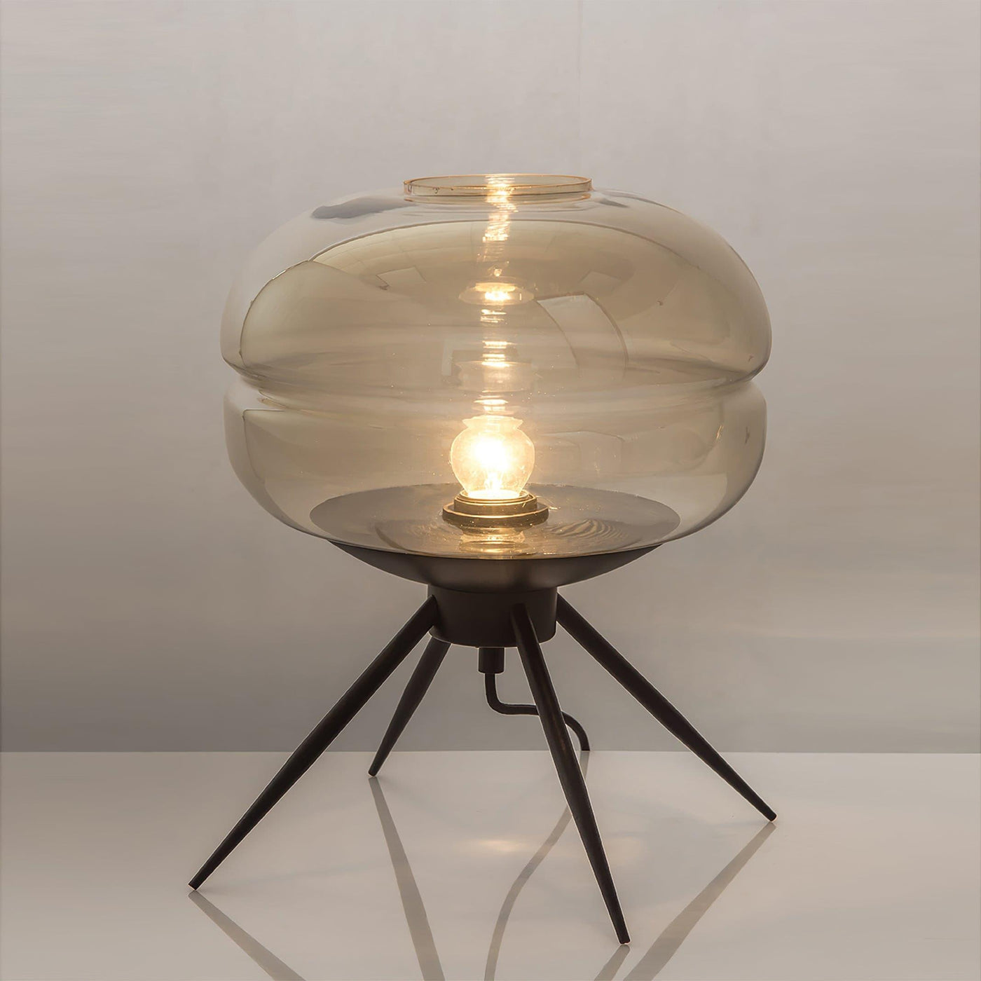 GlowJar - LED Table Lamp with Glass Housing and Warm Glow