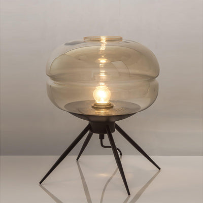 GlowJar - LED Table Lamp with Glass Housing and Warm Glow