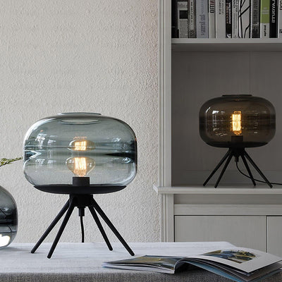 GlowJar - LED Table Lamp with Glass Housing and Warm Glow