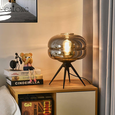 GlowJar - LED Table Lamp with Glass Housing and Warm Glow