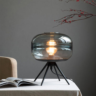 GlowJar - LED Table Lamp with Glass Housing and Warm Glow