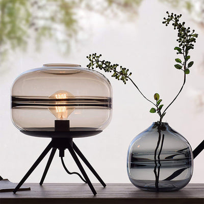 GlowJar - LED Table Lamp with Glass Housing and Warm Glow