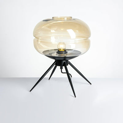 GlowJar - LED Table Lamp with Glass Housing and Warm Glow