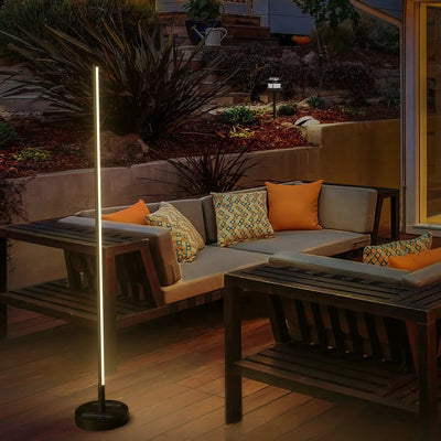 Modern Outdoor Solar Lights - Stylish Solar-Powered Garden Lamp with Wireless Charging