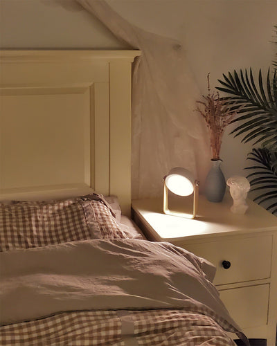 GlowLantern - Elegant Portable Table Lamp with Cozy Illumination