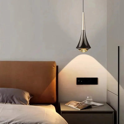 LuxeAura - Refined Silver Hanging Lamp