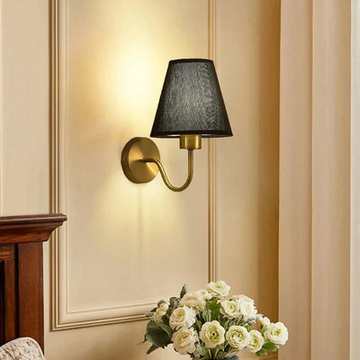 RusticRadiance – Textile Wall Lamp