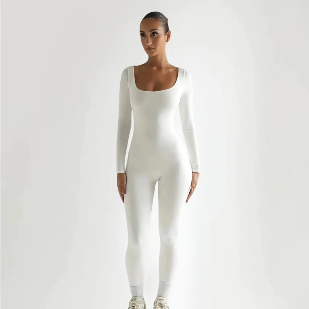 Long Sleeve Seamless Bodystocking for Elegant Comfort and Versatile Style