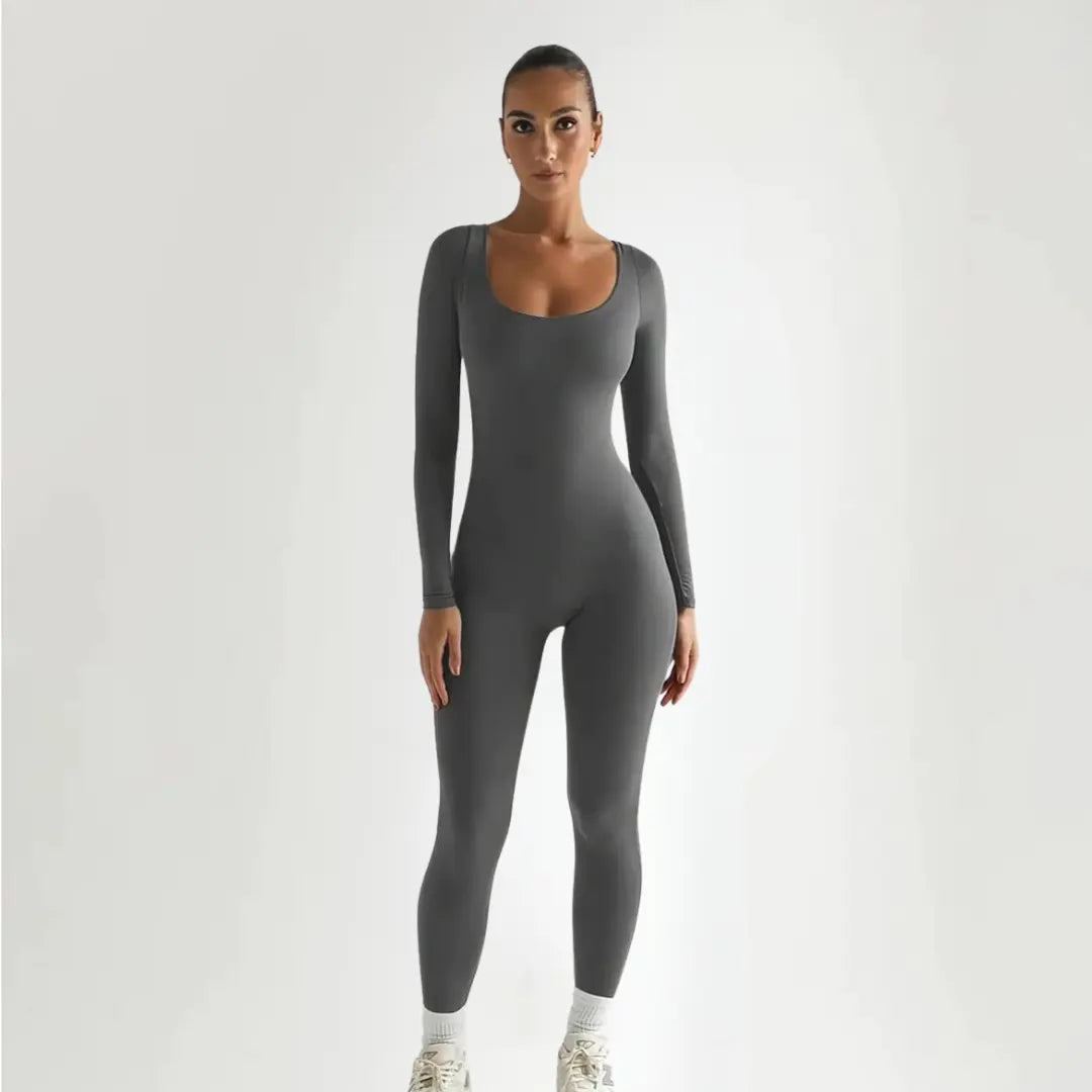 Long Sleeve Seamless Bodystocking for Elegant Comfort and Versatile Style