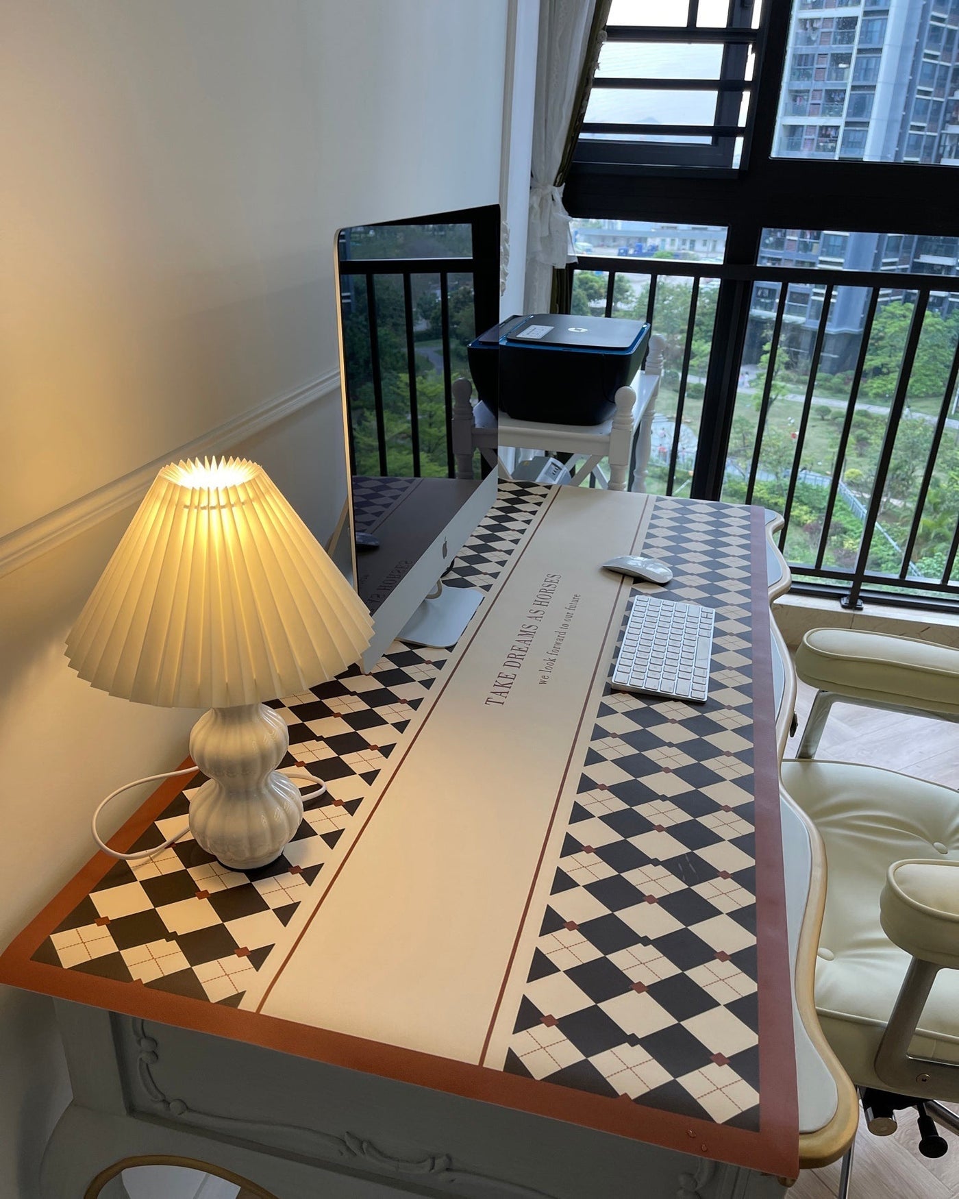 LunaRadiance - Table Lamp with Pleated Aesthetic and Cozy Glow