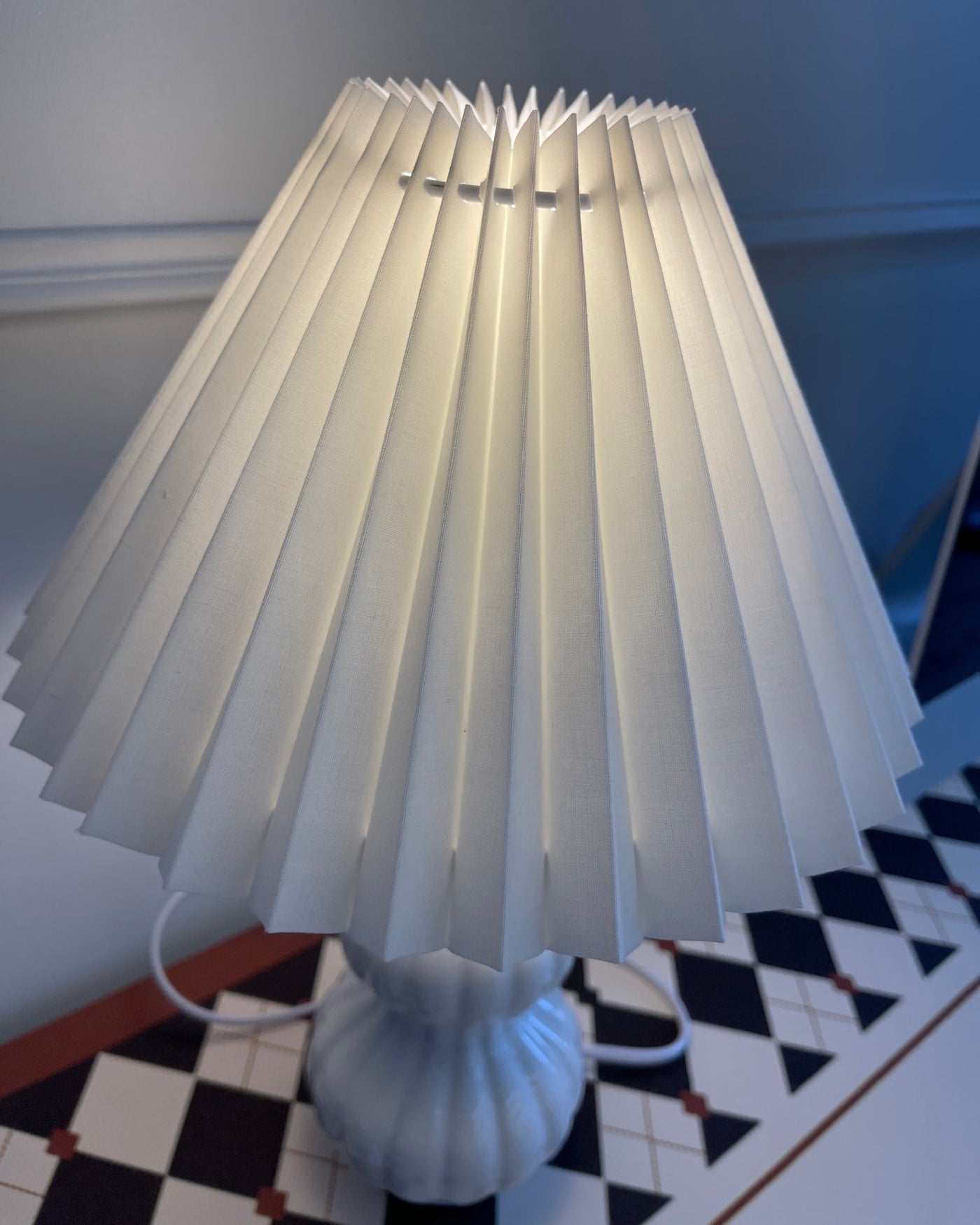 LunaRadiance - Table Lamp with Pleated Aesthetic and Cozy Glow