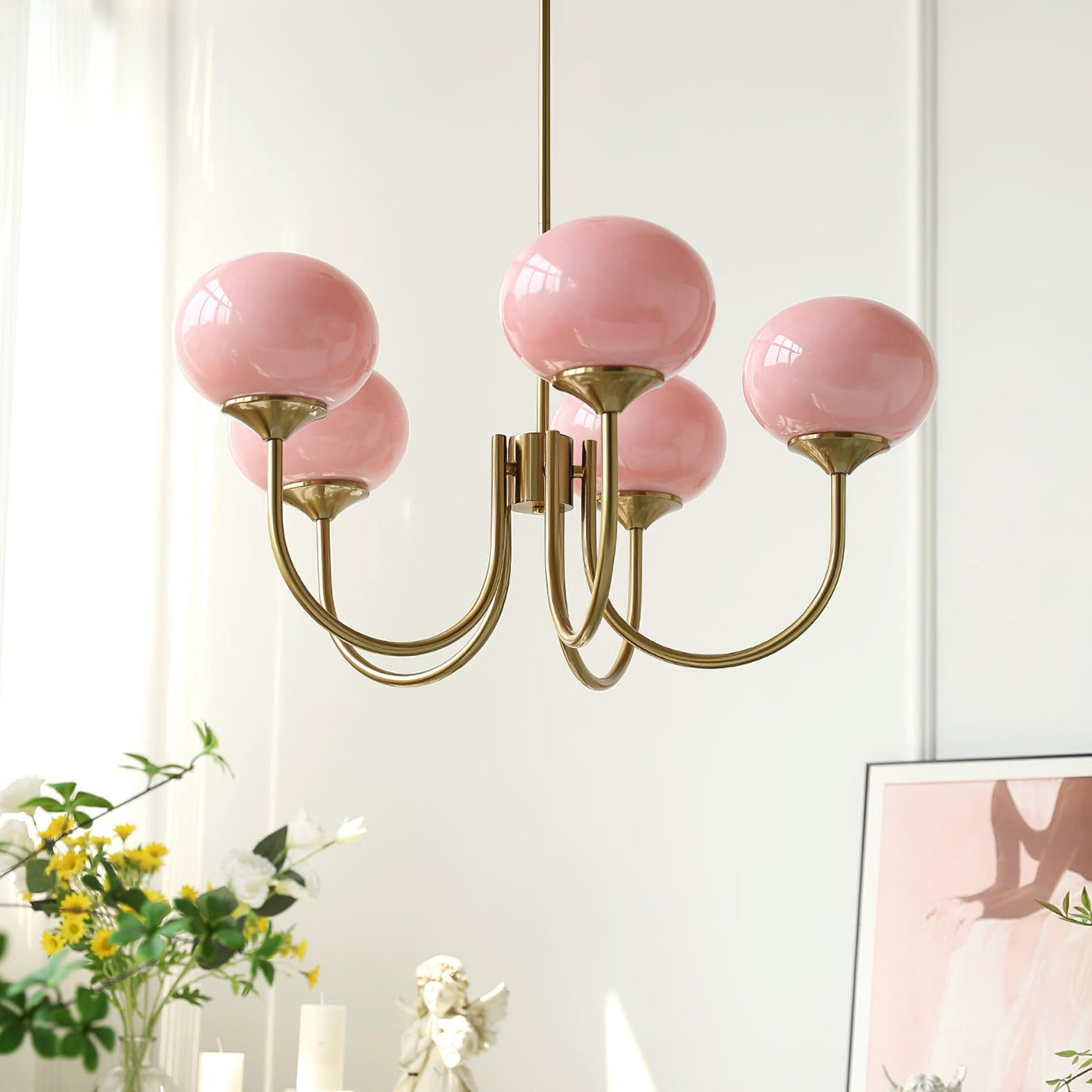 FluffyGleam – Marshmallow Chandelier Design