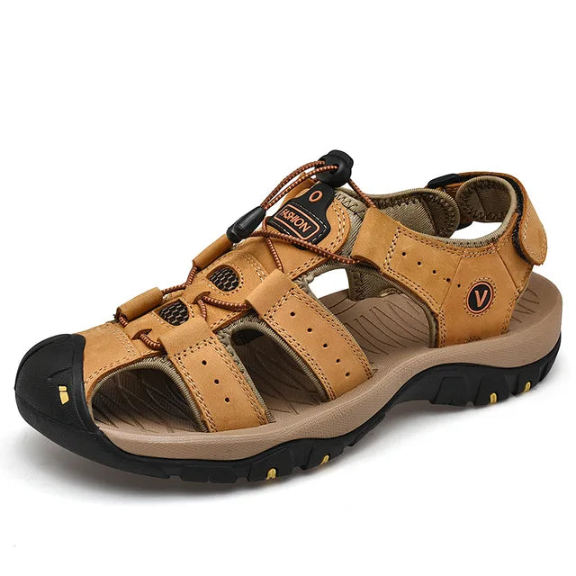 Men's Hiking Sandals with Adjustable Straps and Enhanced Traction for Outdoor Comfort