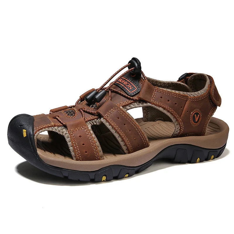 Men's Hiking Sandals with Adjustable Straps and Enhanced Traction for Outdoor Comfort