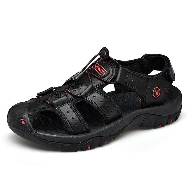 Men's Hiking Sandals with Adjustable Straps and Enhanced Traction for Outdoor Comfort