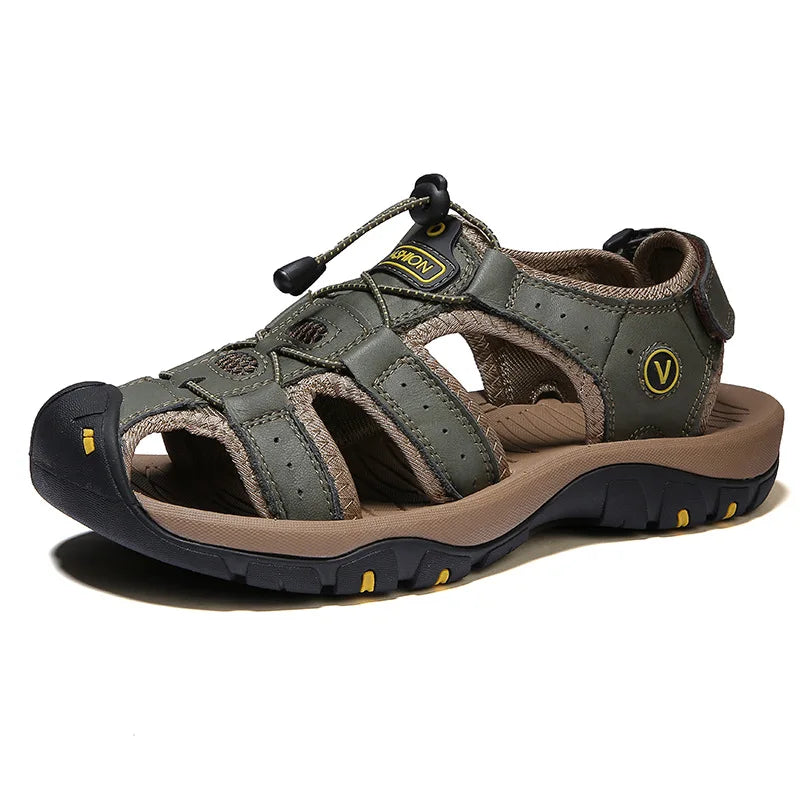 Men's Hiking Sandals with Adjustable Straps and Enhanced Traction for Outdoor Comfort