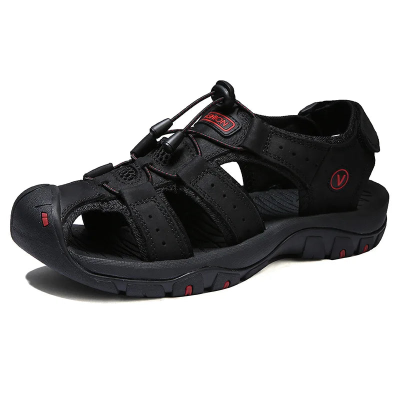Men's Hiking Sandals with Adjustable Straps and Enhanced Traction for Outdoor Comfort