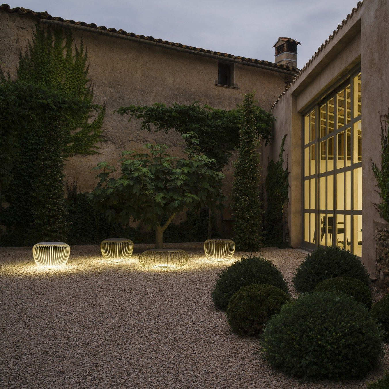 EcoGlow - Sleek Table Lamp with Garden-Ready Features