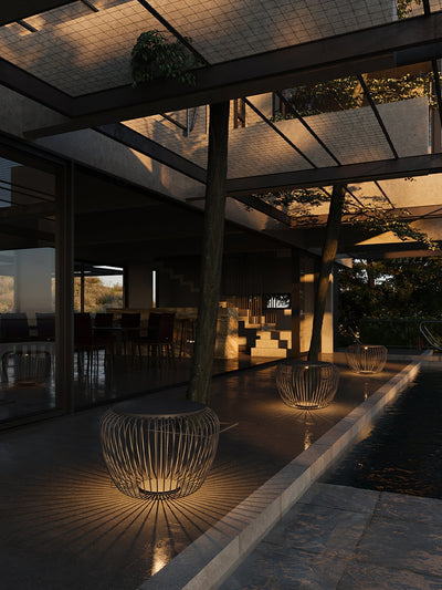 EcoGlow - Sleek Table Lamp with Garden-Ready Features