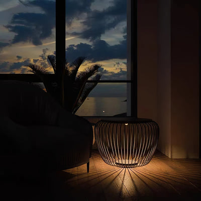 EcoGlow - Sleek Table Lamp with Garden-Ready Features