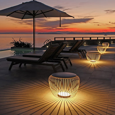 EcoGlow - Sleek Table Lamp with Garden-Ready Features