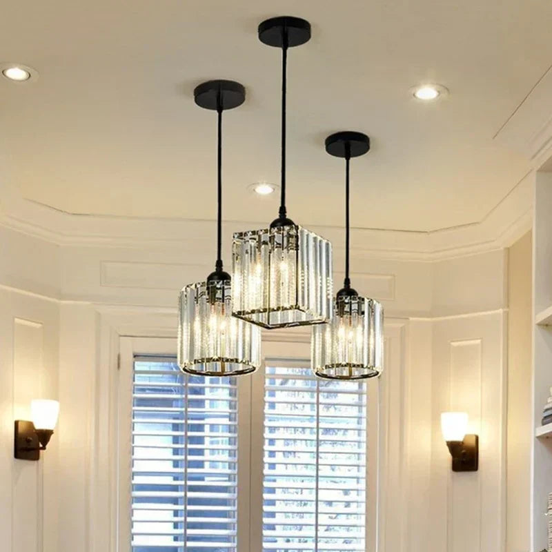 CrystalHaven - Elegant K9 Crystal Pendant Lamp