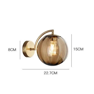 CrystalGlow – Modern Glass Wall Lamp