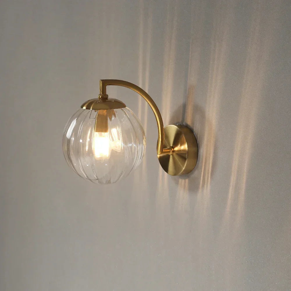 CrystalGlow – Modern Glass Wall Lamp