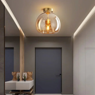ClearAura - Minimalist Glass Ceiling Lamp