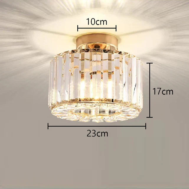LuxeRadiance – Crystal Ceiling Light