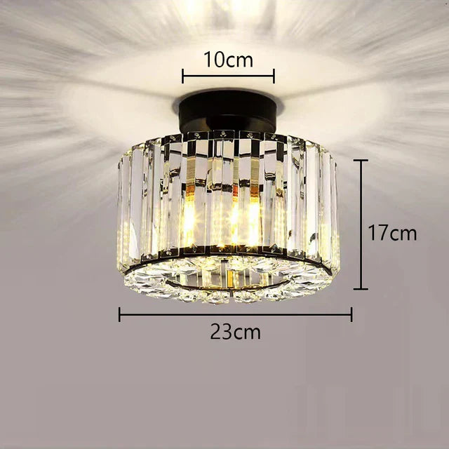 LuxeRadiance – Crystal Ceiling Light