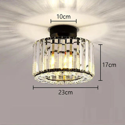 LuxeRadiance – Crystal Ceiling Light