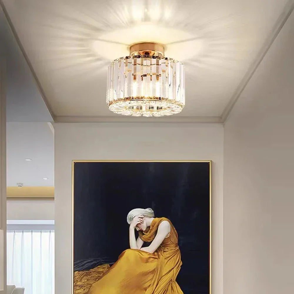 LuxeRadiance – Crystal Ceiling Light