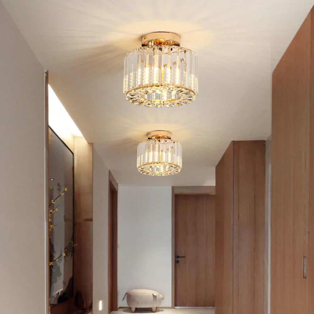 LuxeRadiance – Crystal Ceiling Light